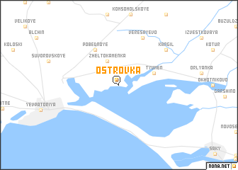 map of Ostrovka