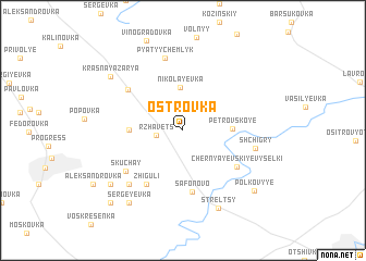 map of Ostrovka