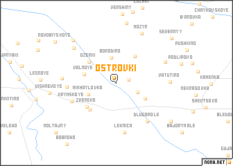 map of Ostrovki