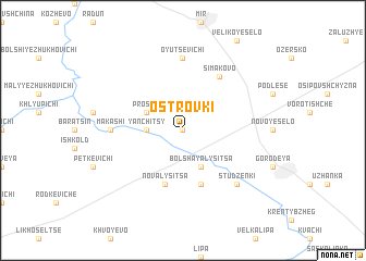 map of Ostrovki