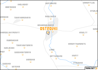 map of Ostrovki