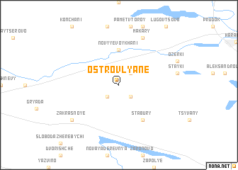 map of Ostrovlyane