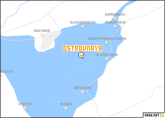 map of Ostrovnaya