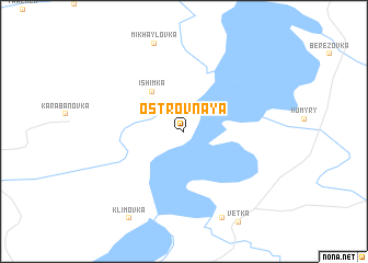 map of Ostrovnaya