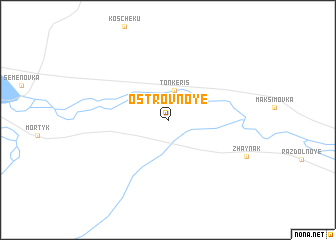 map of Ostrovnoye