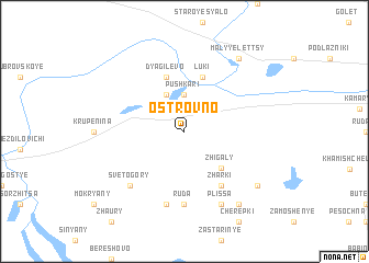 map of Ostrovno
