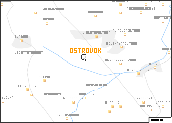 map of Ostrovok