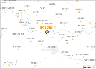 map of Ostrovo