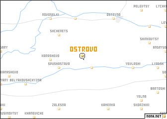 map of Ostrovo