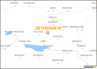 map of Ostrovskaya