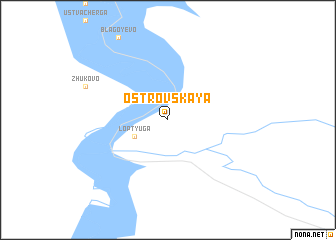 map of Ostrovskaya