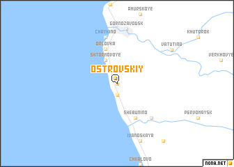 map of Ostrovskiy