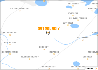 map of Ostrovskiy
