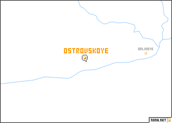 map of Ostrovskoye