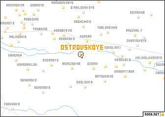 map of Ostrovskoye