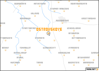 map of Ostrovskoye