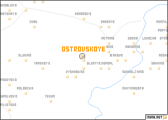 map of Ostrovskoye