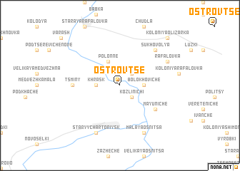 map of Ostrovtse