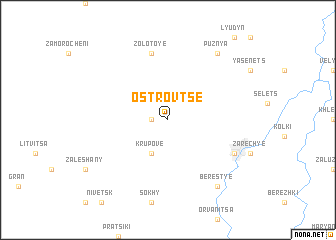 map of Ostrovtse