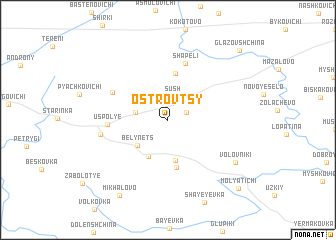 map of Ostrovtsy