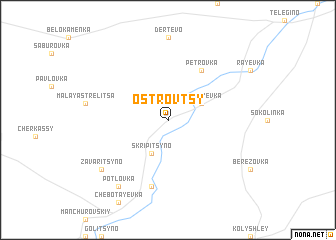 map of Ostrovtsy