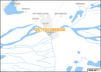 map of Ostrovu-Babina