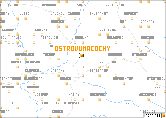 map of Ostrov u Macochy