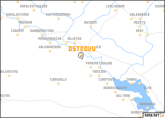 map of Ostrovu