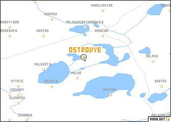 map of Ostrovʼye