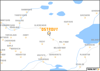 map of Ostrovy