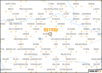 map of Ostrov