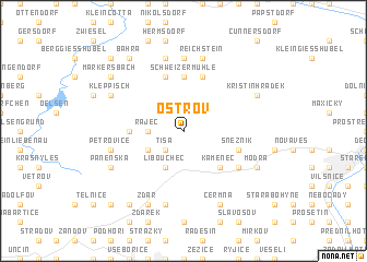 map of Ostrov