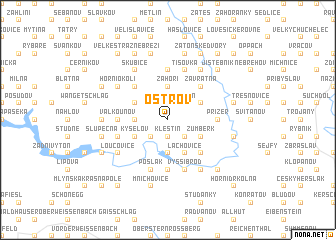 map of Ostrov