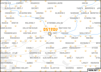 map of Ostrov