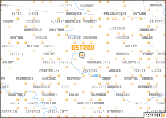 map of Ostrov