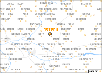 map of Ostrov