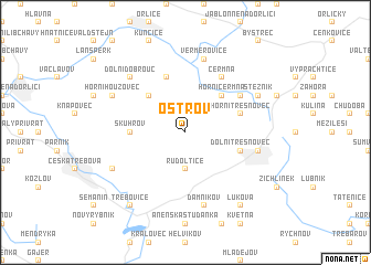 map of Ostrov