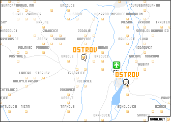 map of Ostrov