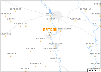 map of Ostrov