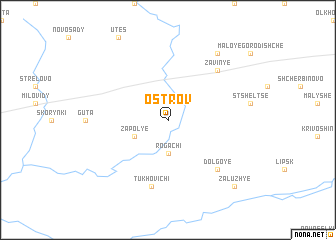 map of Ostrov