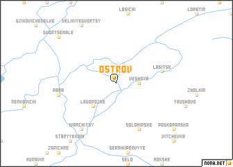 map of Ostrov