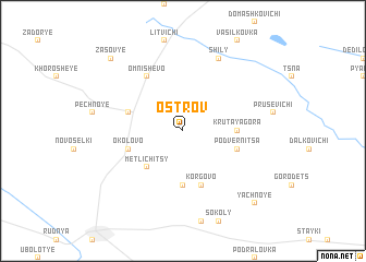 map of Ostrov