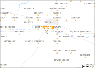 map of Ostrov