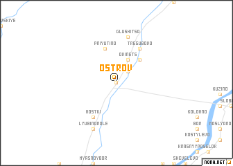 map of Ostrov