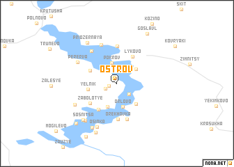 map of Ostrov