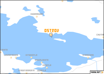 map of Ostrov