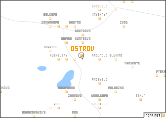 map of Ostrov