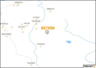 map of Ostrov