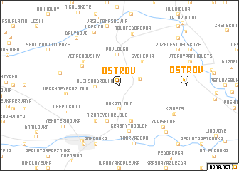 map of Ostrov