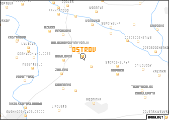 map of Ostrov